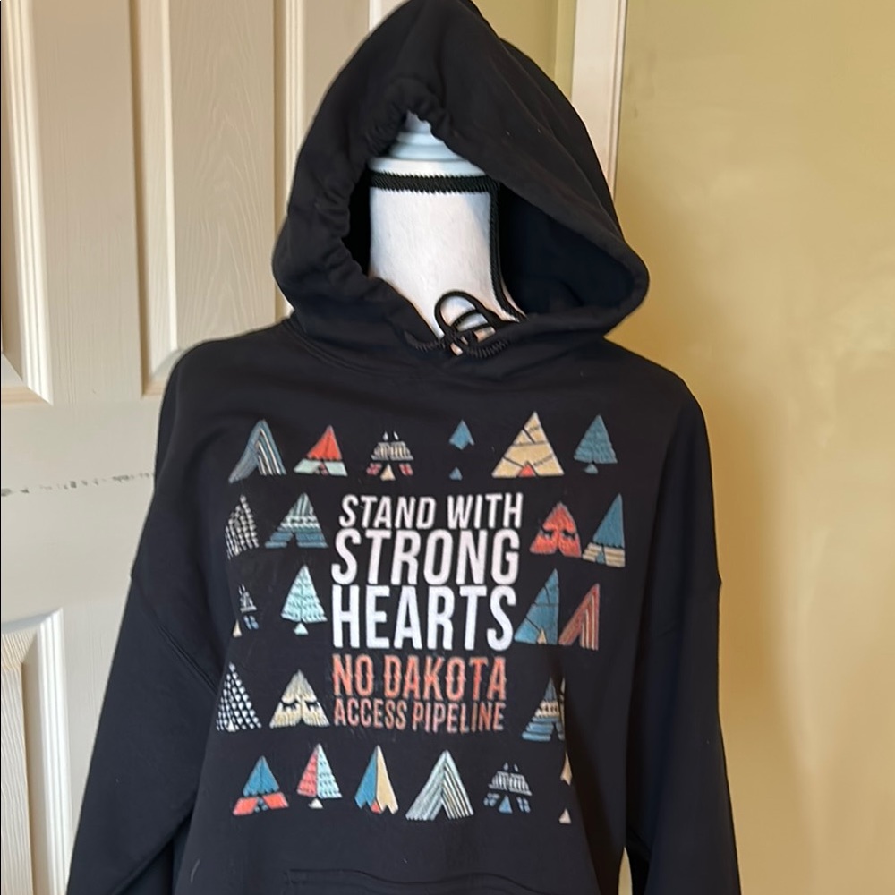 Black Graphic Sweater with Bold Design